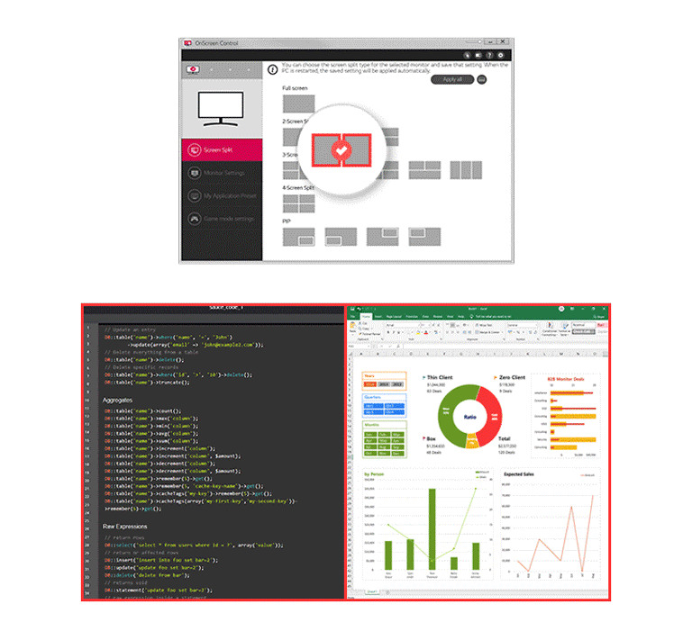 OnScreen Control offering Easier User Interface.