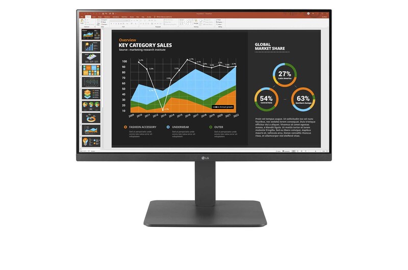 LG 23.8-inch Full HD (1920x1080) IPS Monitor with USB Type-C™, 24BR650B-C