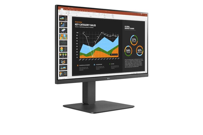 LG 23.8-inch Full HD (1920x1080) IPS Monitor with USB Type-C™, 24BR650B-C