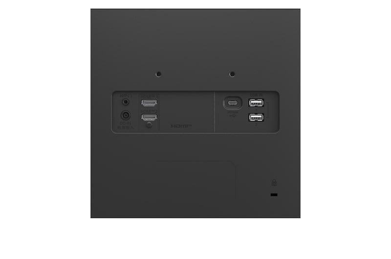 close-up view of ports