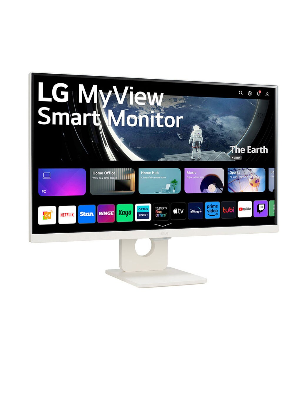 MyView 25 Inch Full HD IPS All-in-One Smart Monitor with webOS in