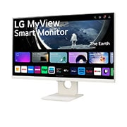 LG MyView 25 Inch | Full HD IPS All-in-One Smart Monitor for Streaming with webOS - White, 25SR50F-W
