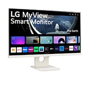 LG MyView 25 Inch | Full HD IPS All-in-One Smart Monitor for Streaming with webOS - White, 25SR50F-W