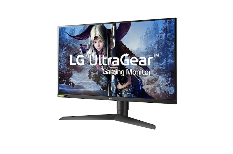LG 27” QHD IPS UltraGear® Monitor with 1ms Response Time, 27GL83A-B
