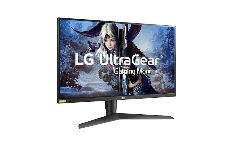 LG 27” QHD IPS UltraGear® Monitor with 1ms Response Time, 27GL83A-B