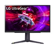 Front view of the LG 27 inch UltraGear™ (27GR75Q-B) QHD IPS 1ms gaming monitor with 165Hz refresh rate