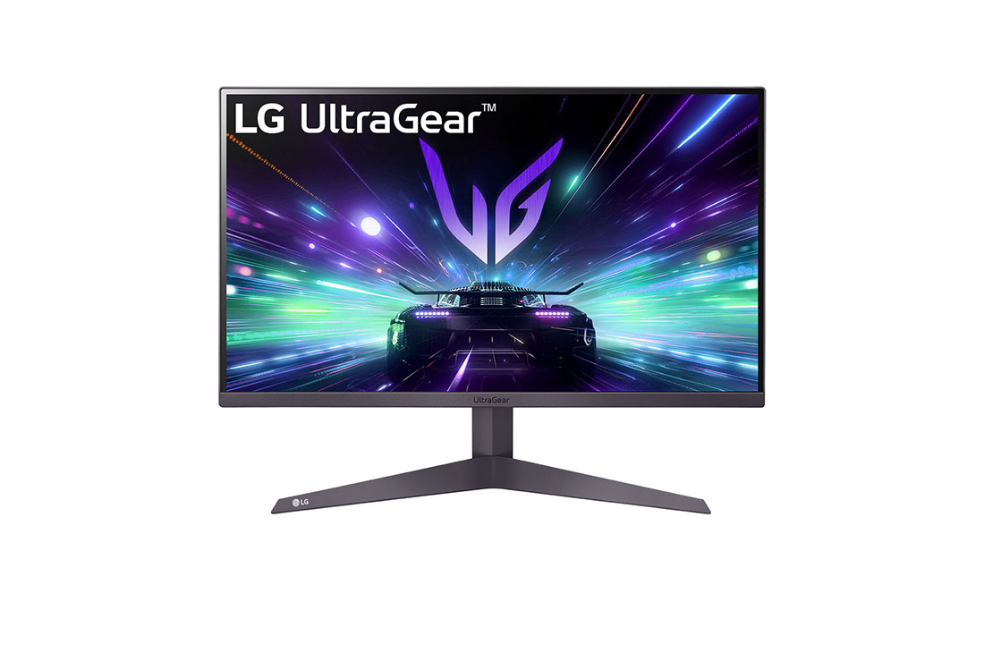 Front view of the 27 Inch LG UltraGear (27GS50F-B) gaming monitor with 180Hz refresh rate and 1ms (GtG) response time