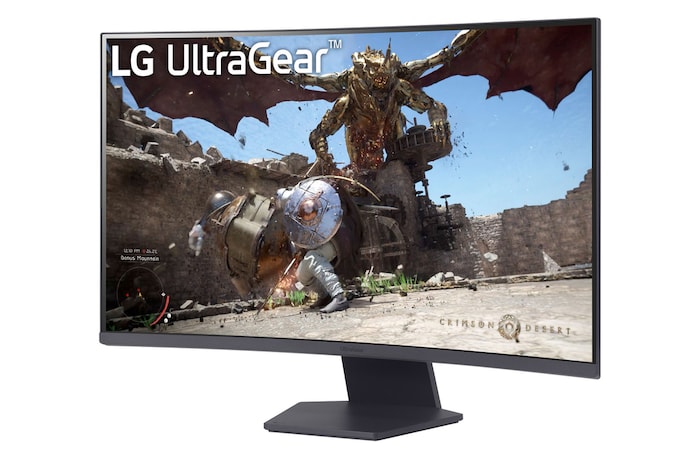 LG UltraGear™ 32 Inch QHD 1000R Curved Gaming Monitor | 180Hz, 1ms (GtG), 32GS60QC-B