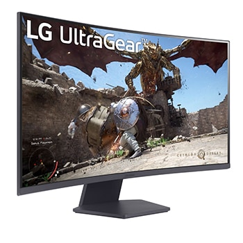 LG UltraGear™ 32 Inch QHD 1000R Curved Gaming Monitor | 180Hz, 1ms (GtG), 32GS60QC-B