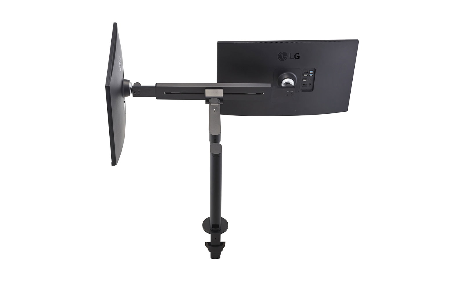 LG 27-inch QHD Monitor Ergo Dual with Daisy Chain, 27QP88D-BS
