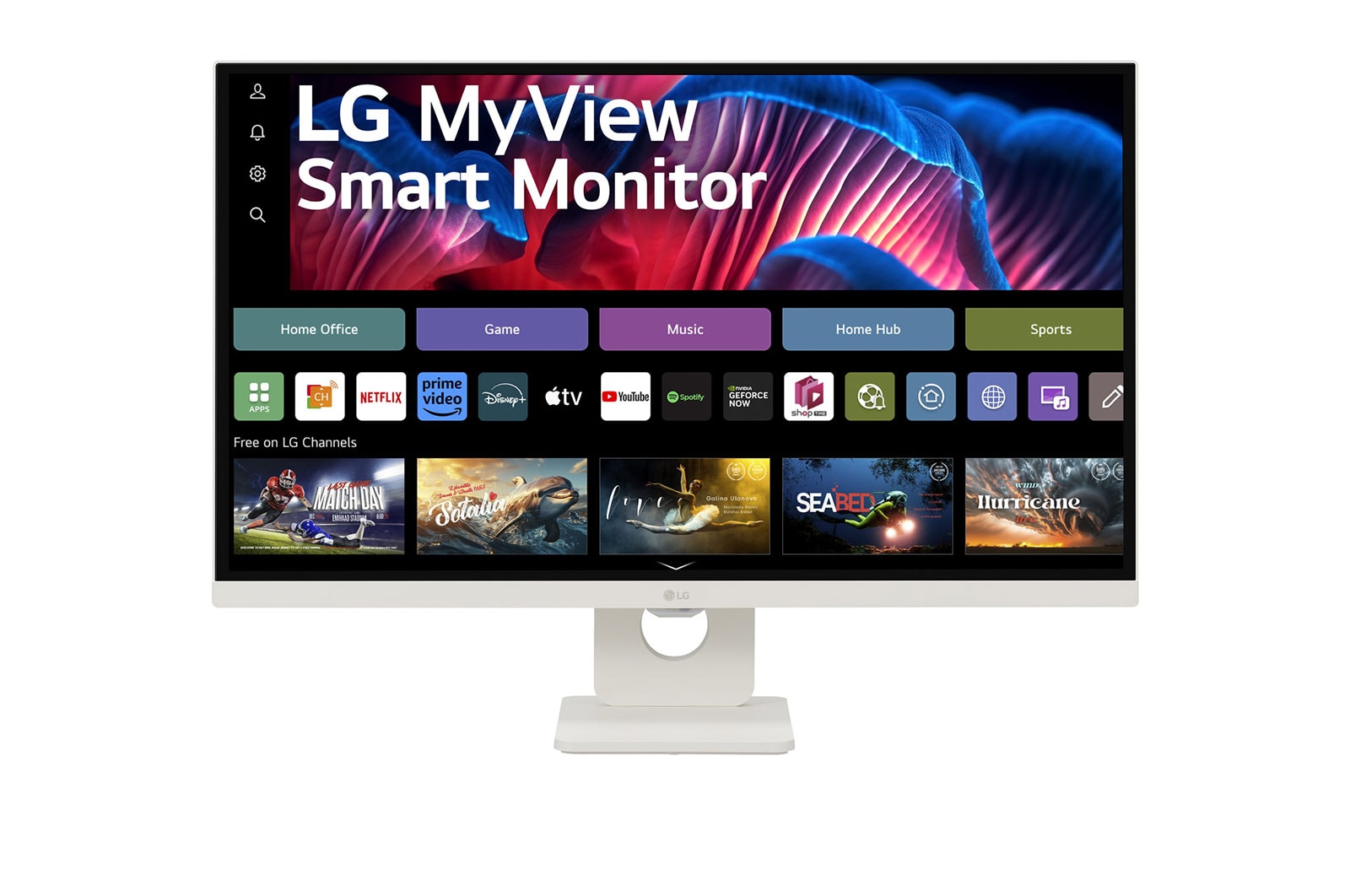 LG Smart Monitor 27 Inch | 4K UHD IPS All-in-One Smart Monitor for Streaming with webOS and USB Type-C™ - White, 27SR73U-W