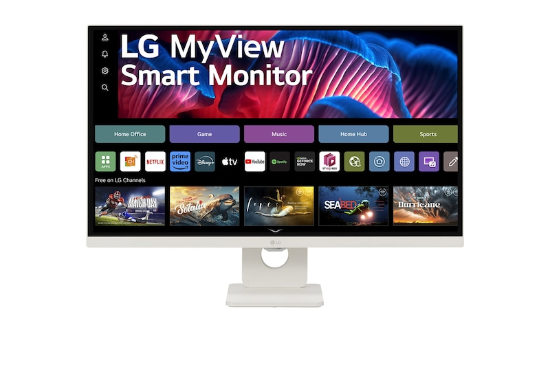 LG Smart Monitor 27 Inch | 4K UHD IPS All-in-One Smart Monitor for Streaming with webOS and USB Type-C™ - White, 27SR73U-W
