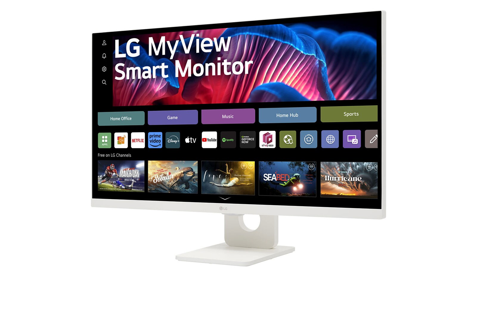 LG Smart Monitor 27 Inch | 4K UHD IPS All-in-One Smart Monitor for Streaming with webOS and USB Type-C™ - White, 27SR73U-W