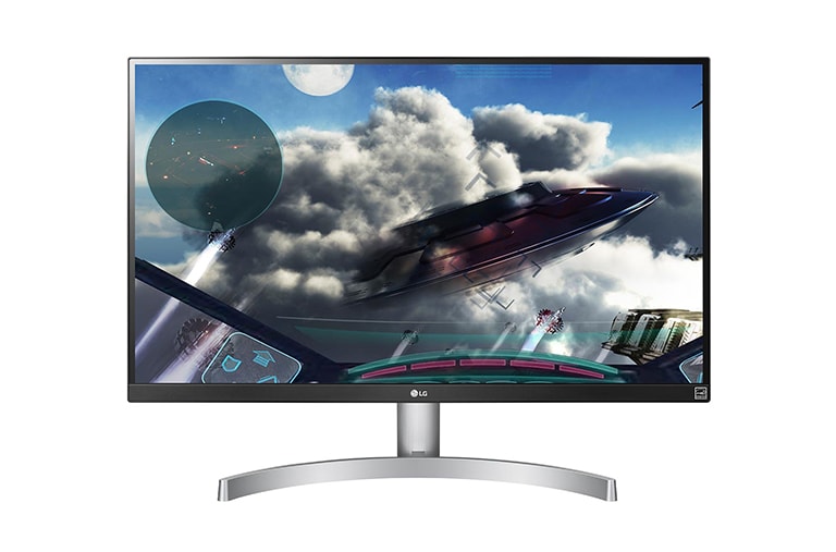 Front view of 27&#34; Class UHD 4K IPS LED Monitor with HDR 10 27UK600-W