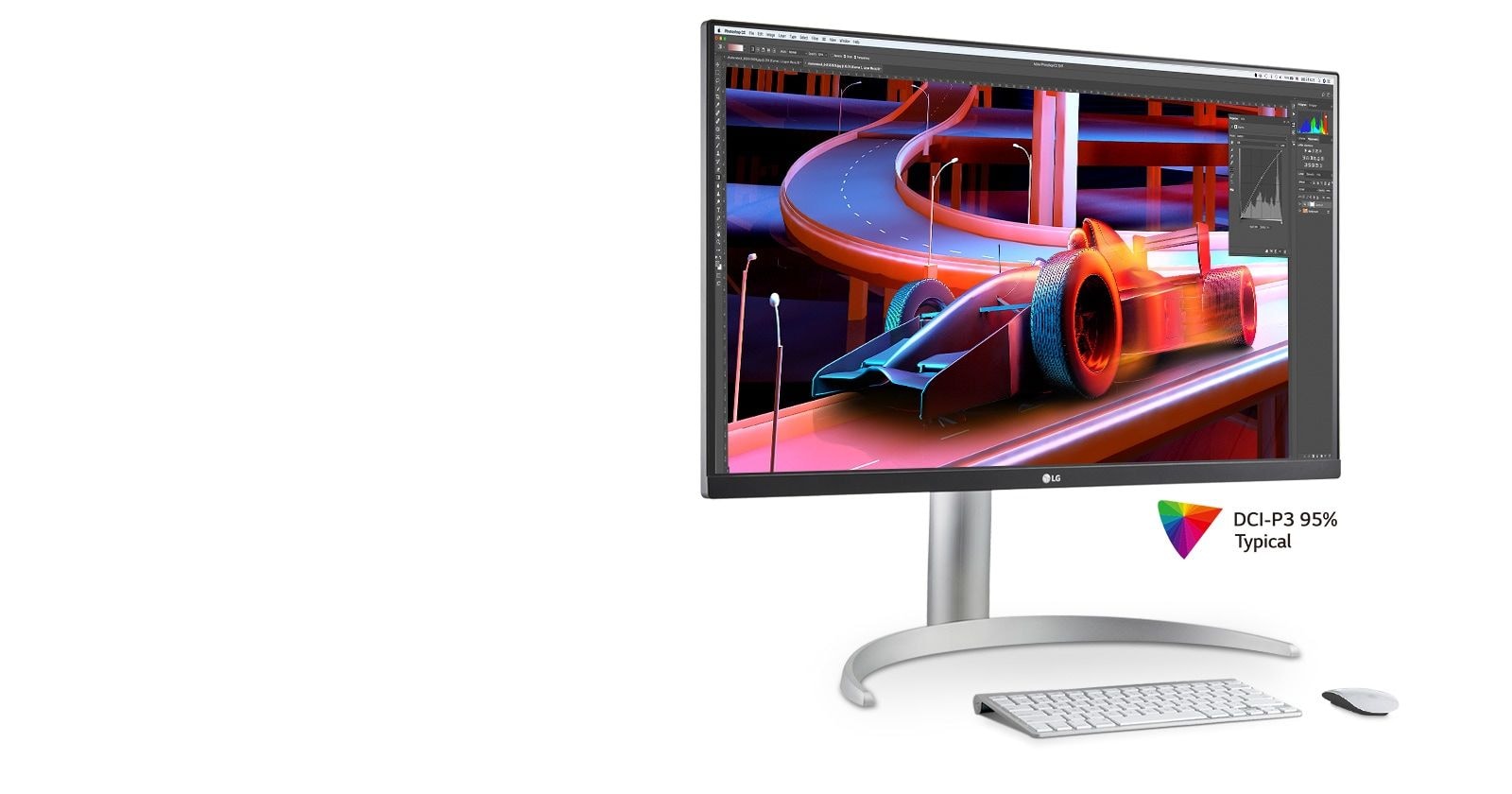 DCI-P3 95% colour coverage.