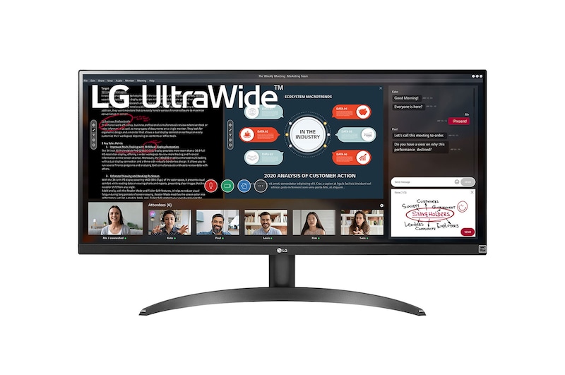 LG 29" 21:9 UltraWide™ Full HD IPS Monitor with AMD FreeSync™, 29WP500-B