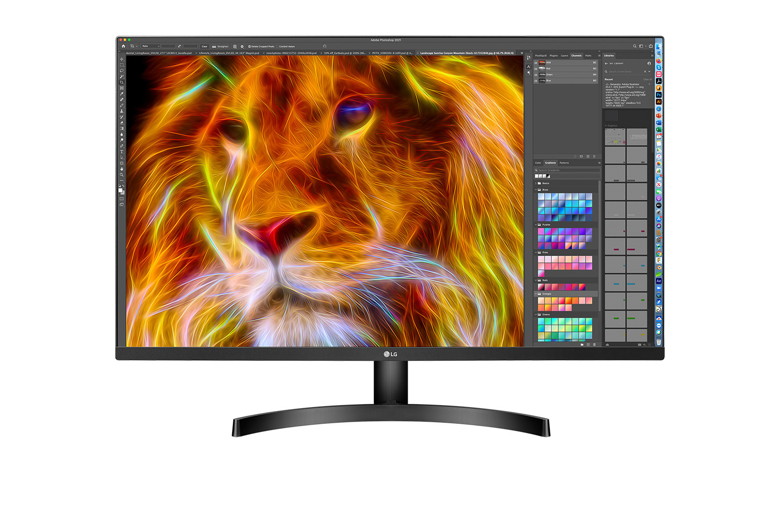 LG 31.5” UHD 4K Monitor with HDR10 and AMD FreeSync™, 32BN50U-B