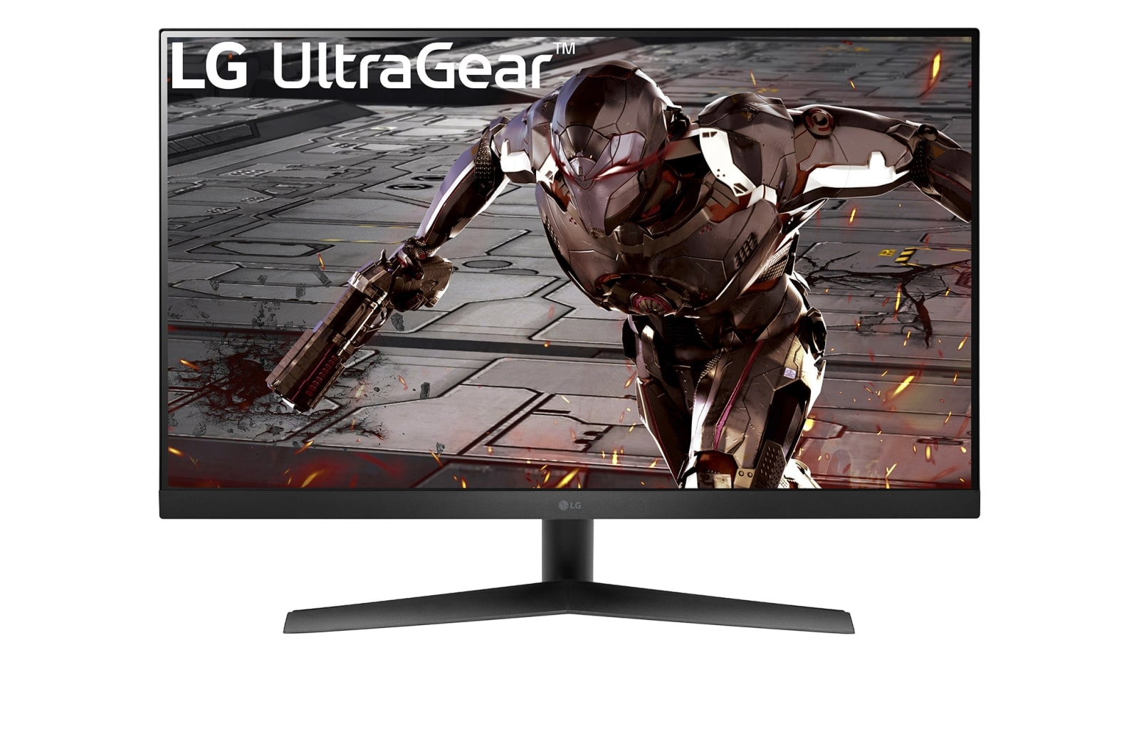Front view of the 31.5 Inch LG UltraGear (32GN50R-B) gaming monitor with 165Hz refresh rate and 1ms MBR response time