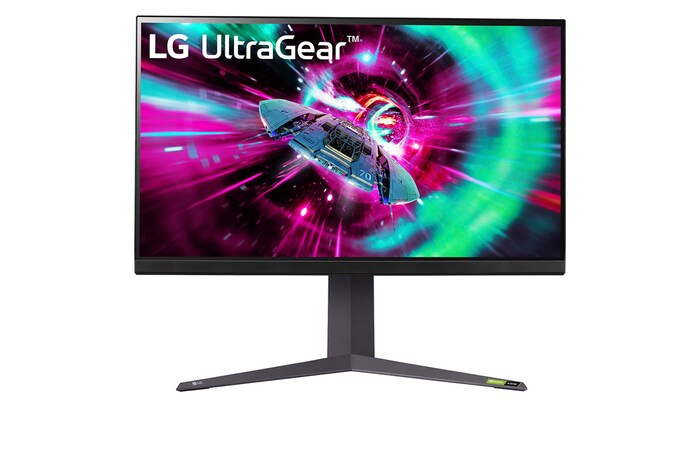 LG UltraGear™ 32 inch UHD 144Hz IPS 1ms Gaming Monitor with G-SYNC® Compatible, HDR 400, 32GR93U-B