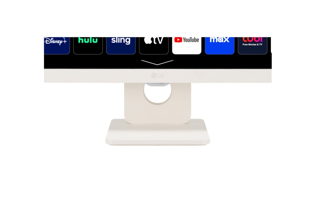 LG 31.5 Inch FHD IPS All-in-One Smart Monitor for Streaming with webOS and Built-in Speakers - White, 32SR50F-W