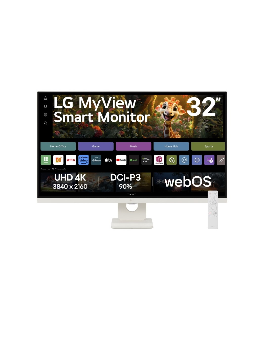 LG ホワイトディスプレイ 32SR73U-W 32