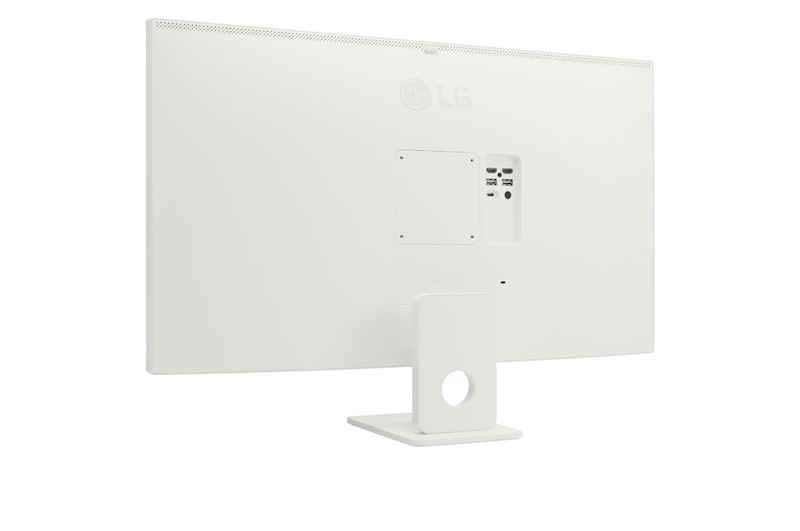 LG 32 Inch 4K UHD Smart Monitor for Streaming with webOS and Built-in Speakers - White, 32SR73U-W