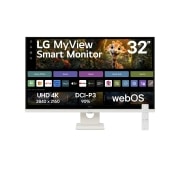 公式サイト - ハイブランドの新作が続々登場 MyView 32 32SR73U-W - White in Monitor Smart UHD 4K Inch ディスプレイ・モニター本体