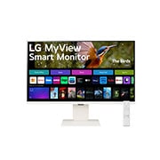 LG MyView 32 Inch | 4K UHD IPS  All-in-One Smart Monitor for Streaming with webOS and USB Type-C™ - White, 32SR83U-W