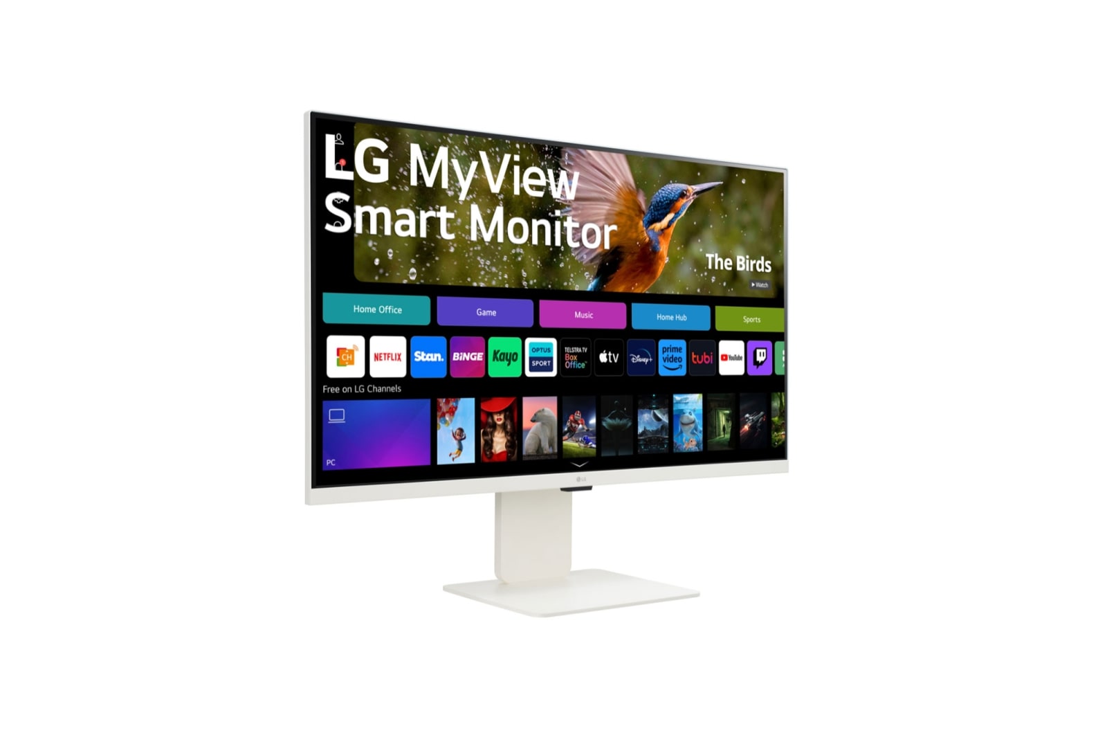 MyView 32 Inch 4K UHD IPS All-in-One Smart Monitor with webOS in White  32SR83U-W | LG AU