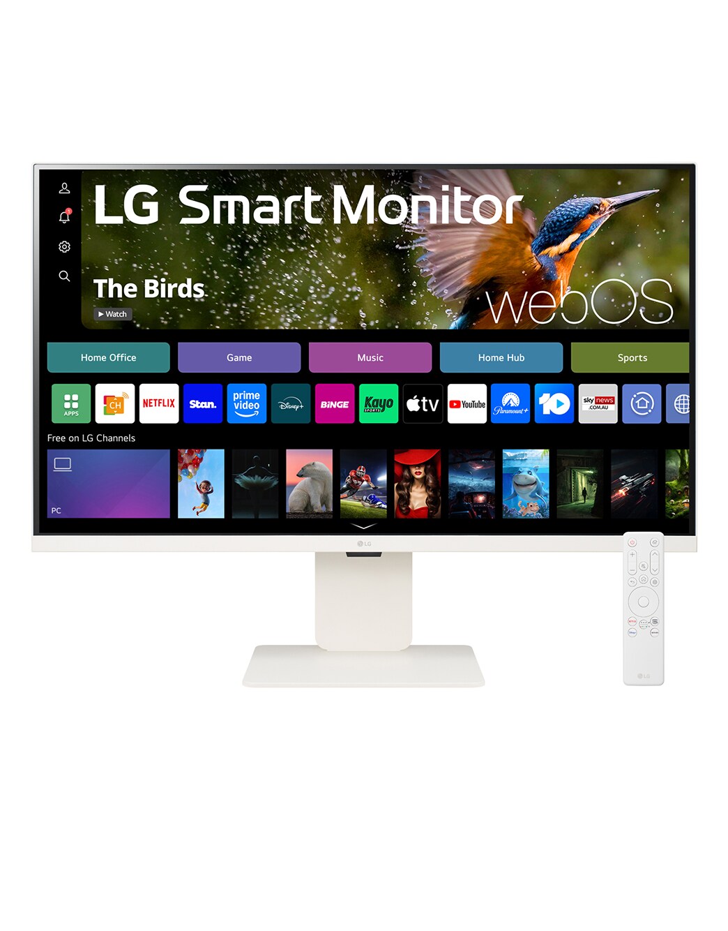 MyView 32 Inch 4K UHD IPS All-in-One Smart Monitor with webOS in