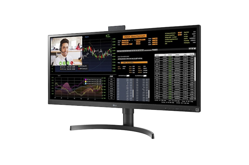 LG 34” UltraWide FHD All-in-One Thin Client (2560 x 1080) with IPS Display, Quad-core Intel® Celeron J4105 Processor, USB Type-C™, 34CN650N-6A