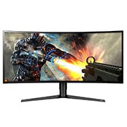 Front view of 34” QHD UltraWide Curved Gaming Monitor 34GK950F-B