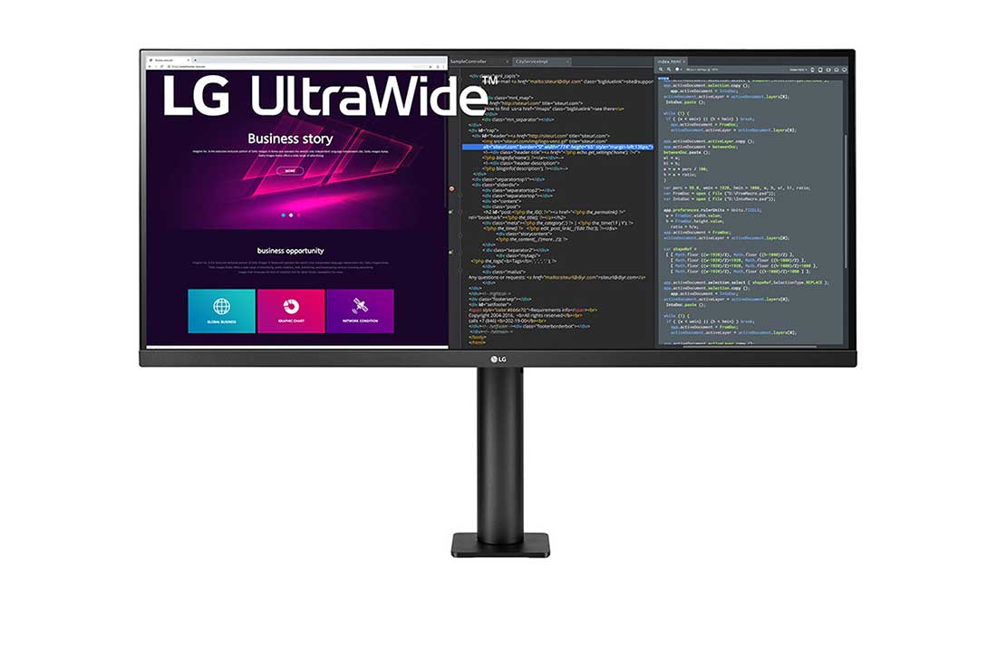 LG エルゴノミクススタンドモニター　34WN780-B 34'' UltraWide Ergo QHD IPS HDR Monitor with FreeSync™ - 34WN780-B