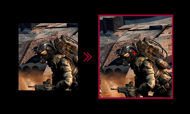 conventional mode Crosshair target point Activation mode