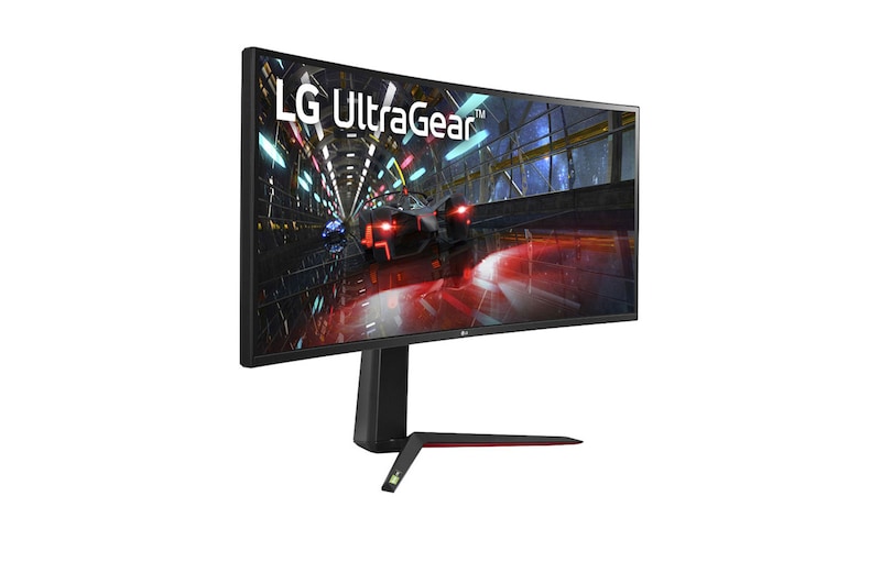 LG 38” UltraGear Curved WQHD+ Nano IPS 1ms 144Hz HDR 600 Monitor with G-SYNC® Compatibility, 38GN950-B