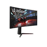 LG 38” UltraGear Curved WQHD+ Nano IPS 1ms 144Hz HDR 600 Monitor with G-SYNC® Compatibility, 38GN950-B