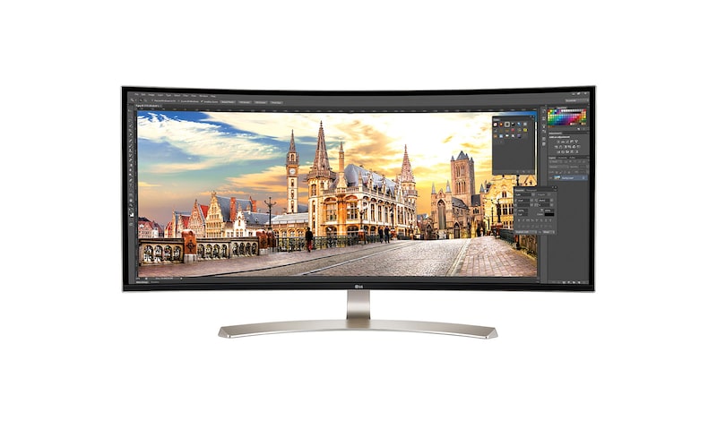 LG 38" UltraWide WQHD+ Curved IPS Monitor, 38UC99