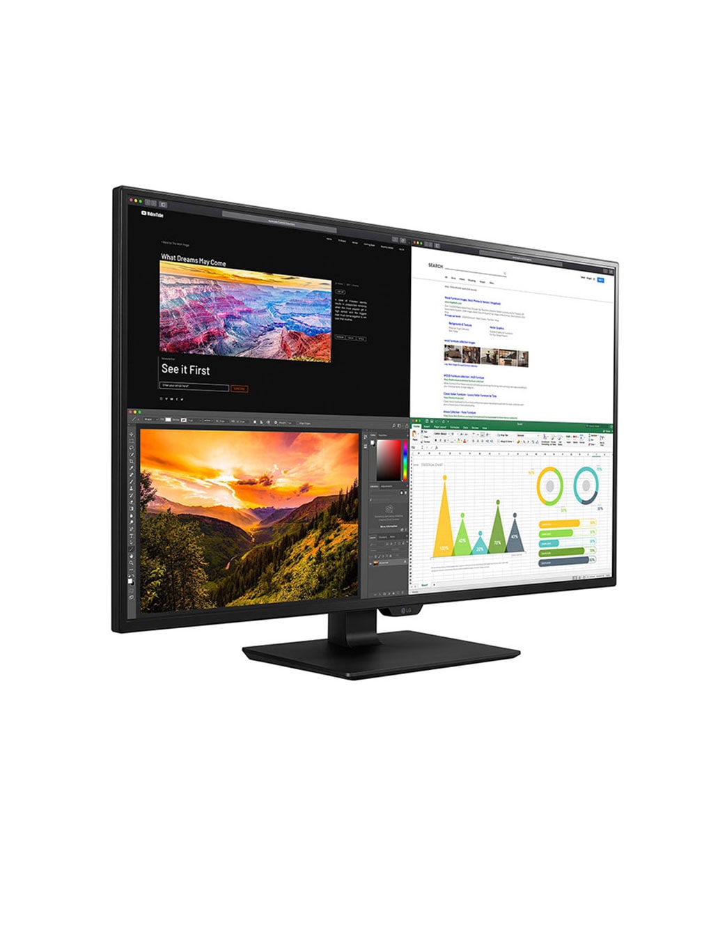 43” UHD 4K IPS Monitor with HDR10 - 43UN700-B | LG Australia