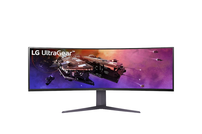 LG UltraGear™ 45 inch QHD 200Hz Curved Gaming Monitor with 1ms(GtG), 1500R, AMD FreeSync™ Premium Pro & Built-in KVM, 45GR75DC-B