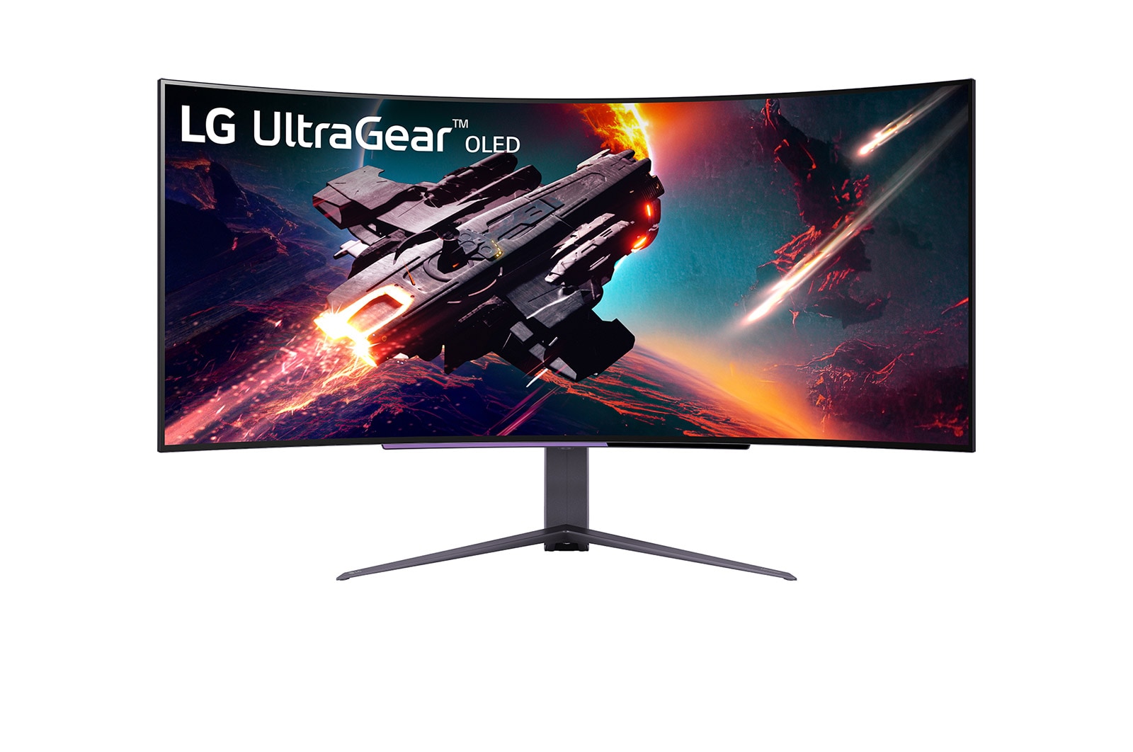 LG UltraGear™ 45 inch OLED 240Hz 800R Curved Gaming Monitor with 0.03ms(GtG), DisplayHDR True Black 400, and DepthSound, 45GS96QB-B