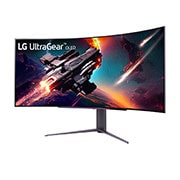 LG UltraGear™ 45 inch OLED 240Hz 800R Curved Gaming Monitor with 0.03ms(GtG), DisplayHDR True Black 400, and DepthSound, 45GS96QB-B