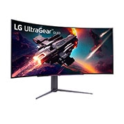 LG UltraGear™ 45 inch OLED 240Hz 800R Curved Gaming Monitor with 0.03ms(GtG), DisplayHDR True Black 400, and DepthSound, 45GS96QB-B
