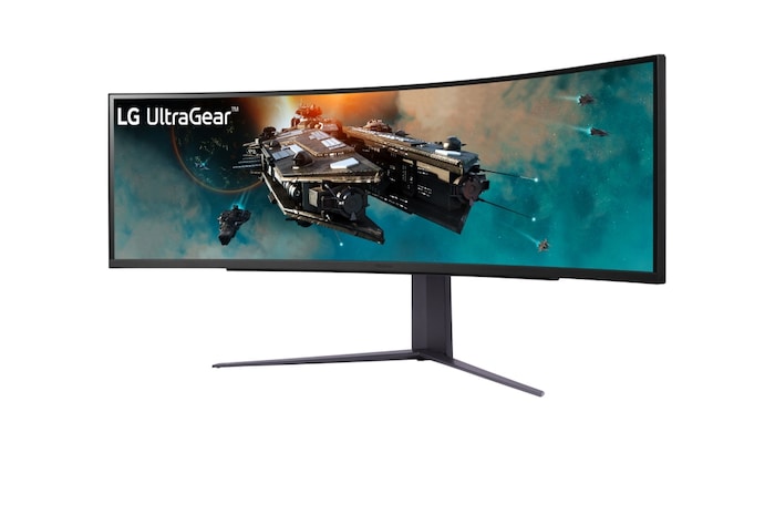 LG UltraGear™ 49 inch 240Hz Curved Gaming Monitor with 1ms,  FreeSync™ Premium Pro, and HDR1000, 49GR85DC-B