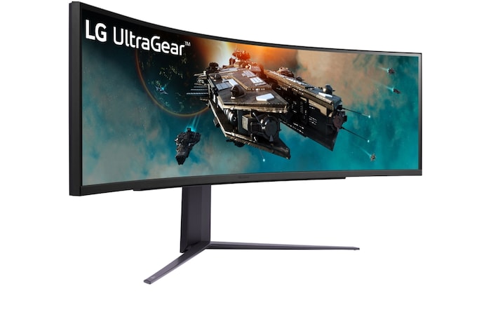 LG UltraGear™ 49 inch 240Hz Curved Gaming Monitor with 1ms,  FreeSync™ Premium Pro, and HDR1000, 49GR85DC-B