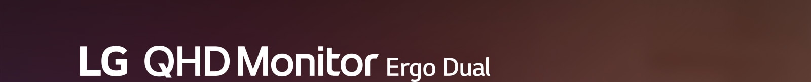 Intro view of LG Ergo Dual monitors on desk.
