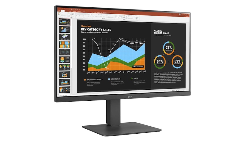 LG 27-inch Full HD (1920x1080) IPS Monitor, 27BR550Y-C