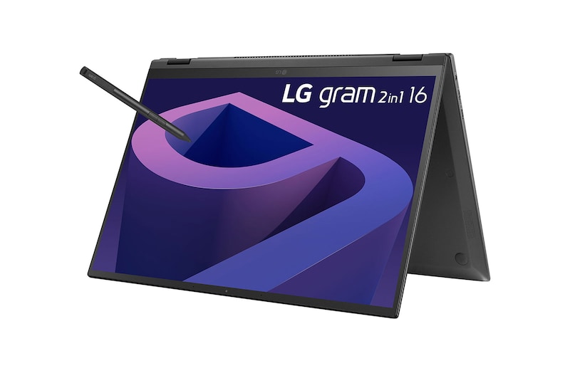 LG gram 2-in-1 Ultra-Lightweight Laptop with 16” 16:10 IPS Display Windows 11 Home, 16T90Q-GAA55A