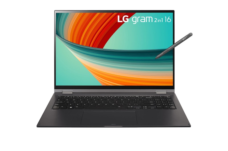 LG gram 2 in1 - 16” Touch Display, Intel® Evo 13th Gen. Processor. Windows 11 Home, 16T90R-G.AA78A