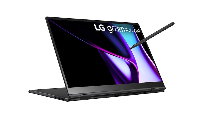 LG gram Pro 2in1 16 Inch Lightweight Touchscreen Laptop, Windows 11 Pro, 16GB RAM, Intel® Core™ Ultra 7, Anti-glare IPS display, 16T90SP-G.AP75A