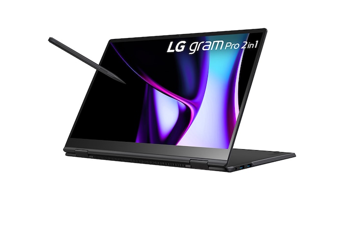 LG gram Pro 2in1 16 Inch Lightweight Touchscreen Laptop, Windows 11 Pro, 16GB RAM, Intel® Core™ Ultra 7, Anti-glare IPS display, 16T90SP-G.AP75A